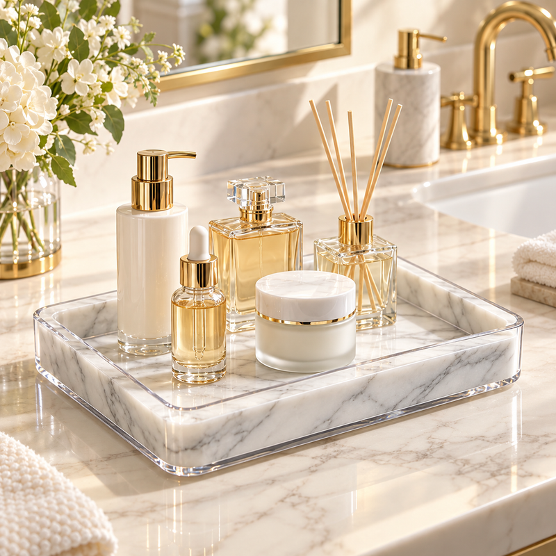 Luxury Marble Vanity Tray