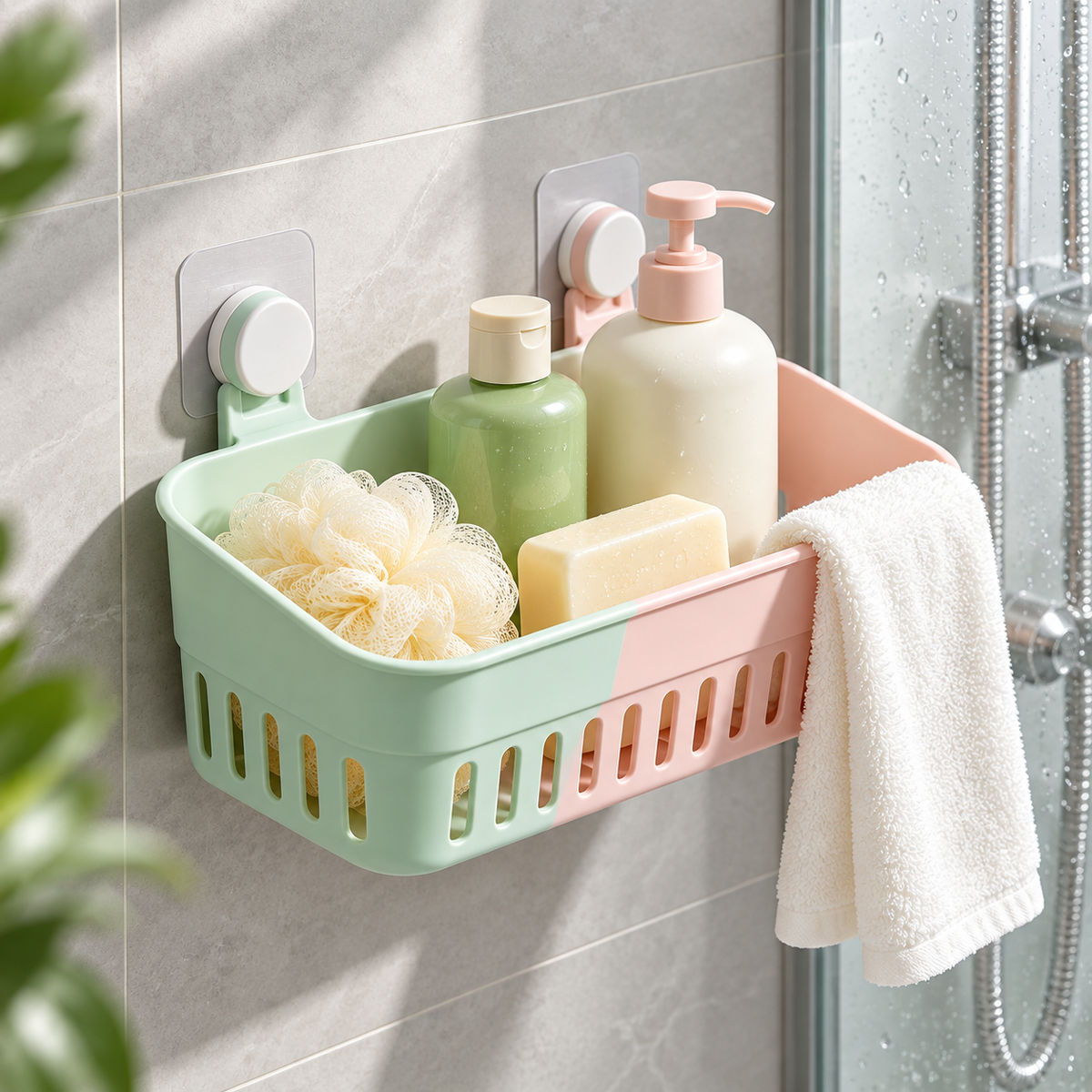 Wall-Mounted Shower Organizer