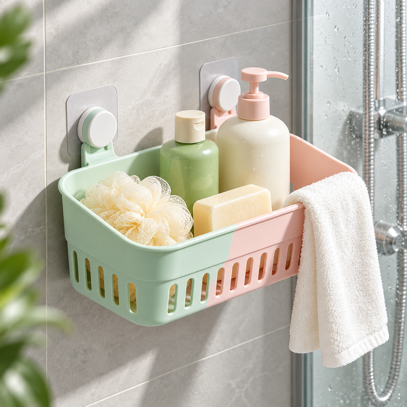 Wall-Mounted Shower Organizer